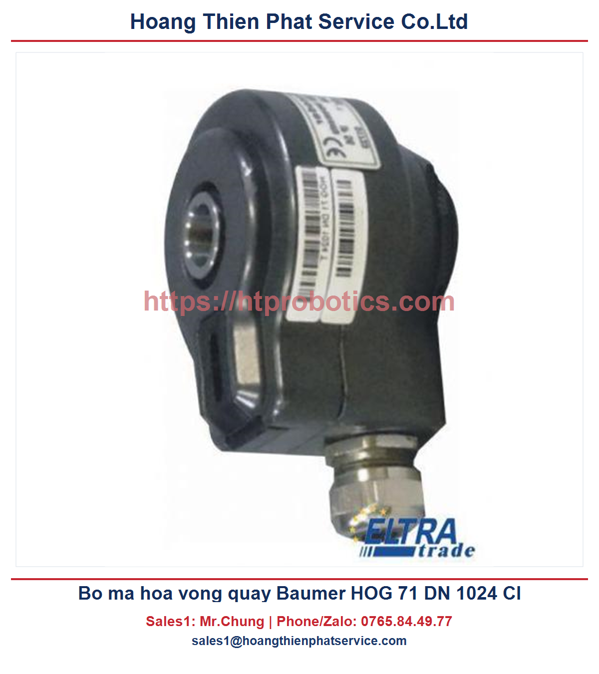 Bộ mã hóa vòng quay Baumer HOG 71 DN 1024 CI