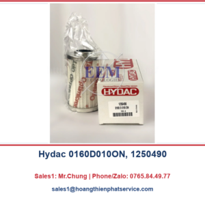 Thiết bị thủy lực Hydac 0160D010ON. 1250490