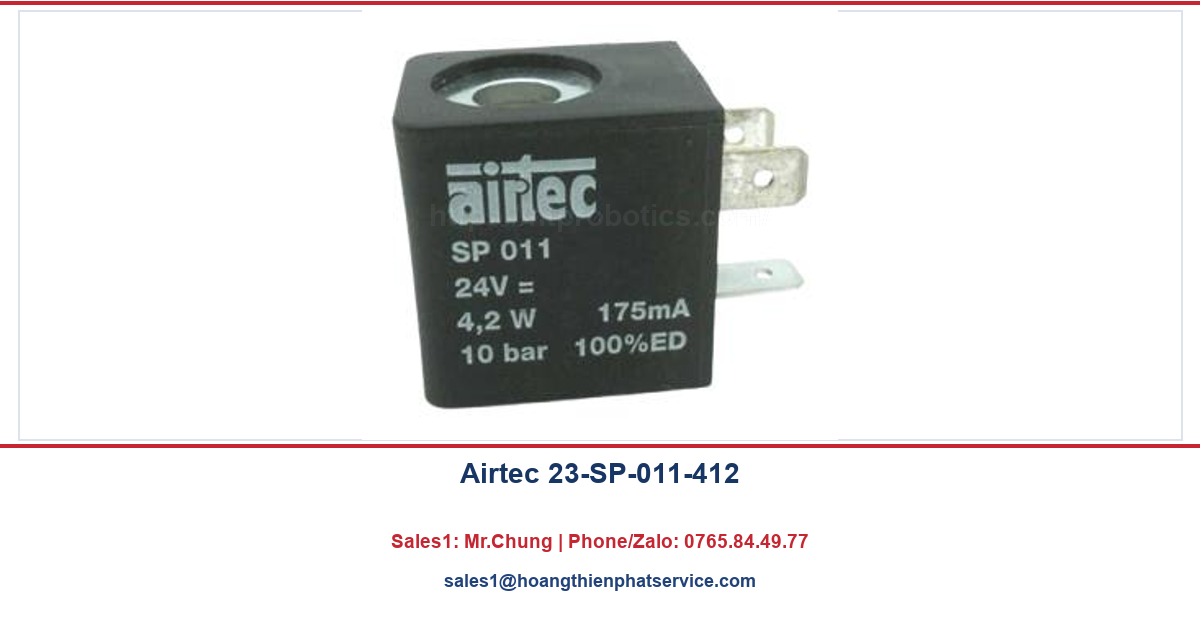 Coil van điện từ Airtec 23-SP-011-412 24VDC