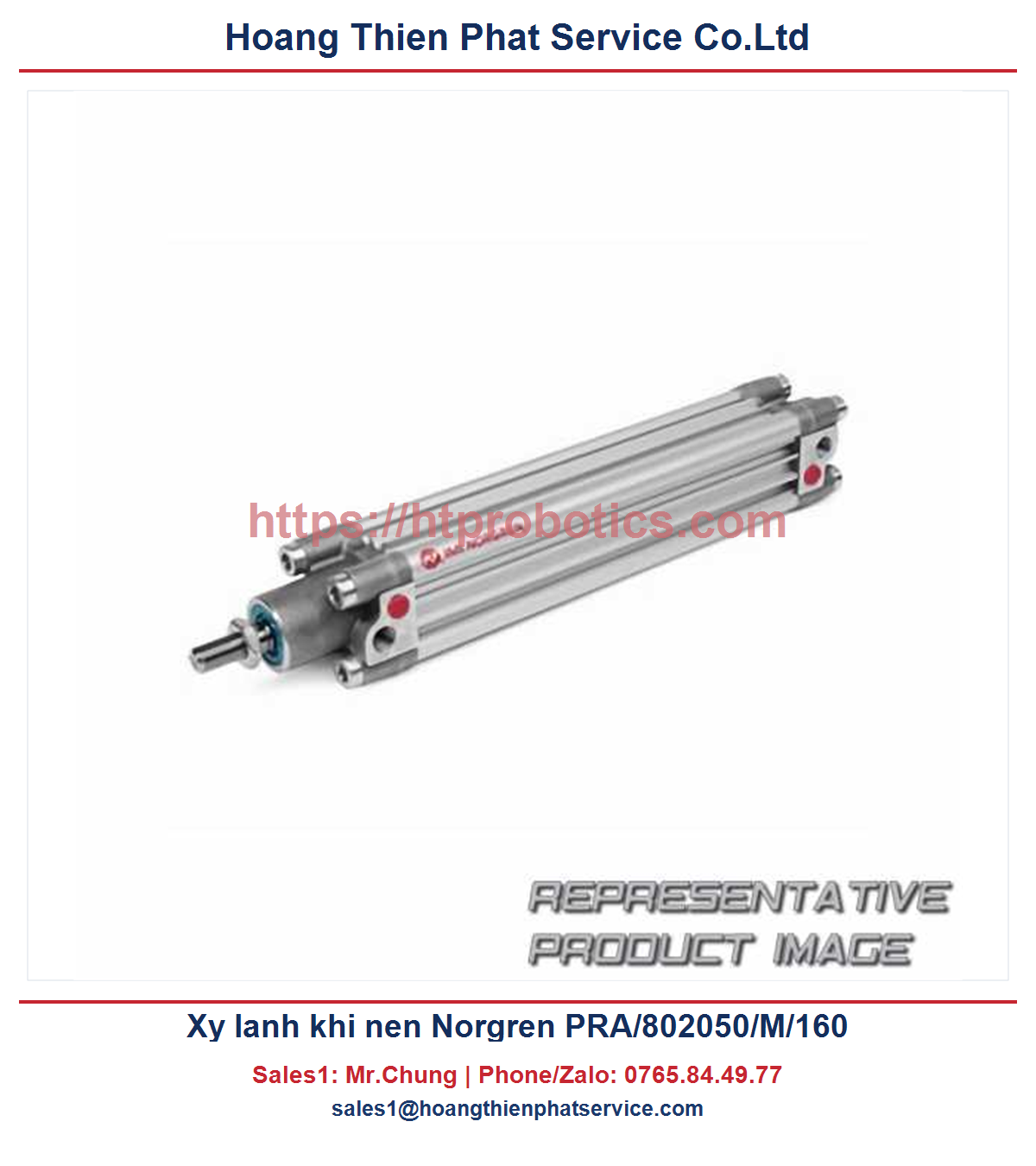 Xy lanh khí nén Norgren PRA/802050/M/160