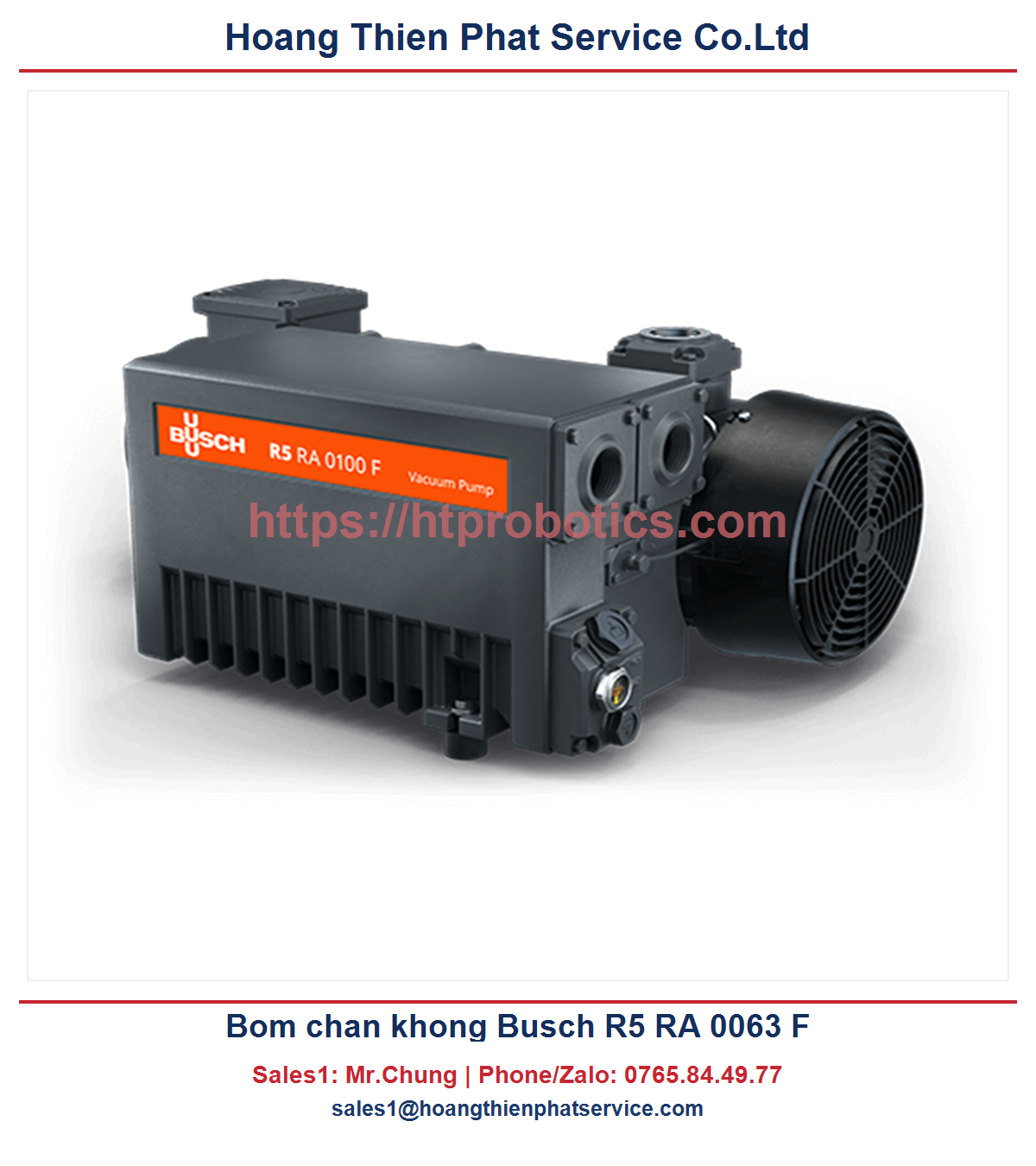 Bơm chân không Busch R5 RA 0063 F