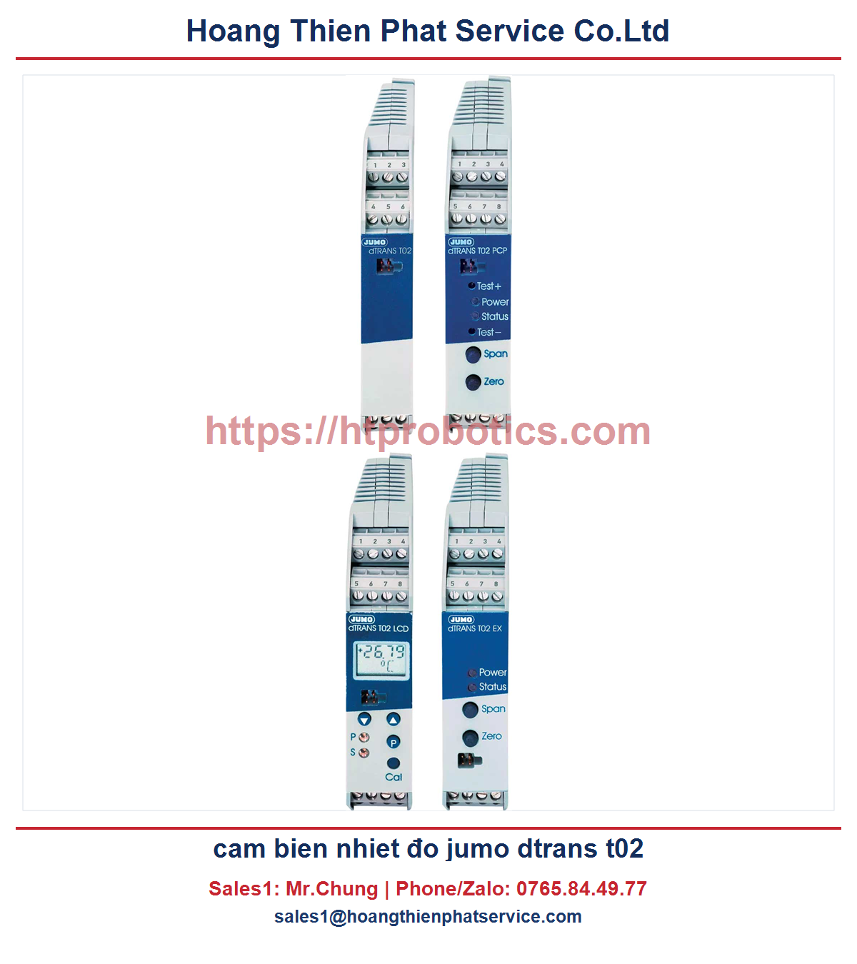Cảm biến nhiệt độ JUMO dTRANS T02