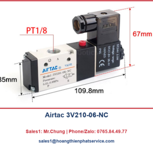 Van khí nén Airtac 3V210-06-NC 24VDC