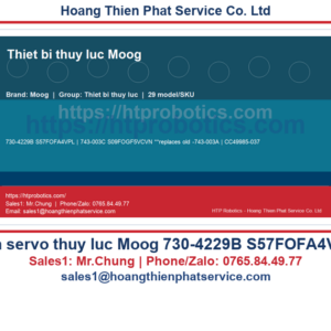 Van servo thủy lực Moog 730-4229B S57FOFA4VPL