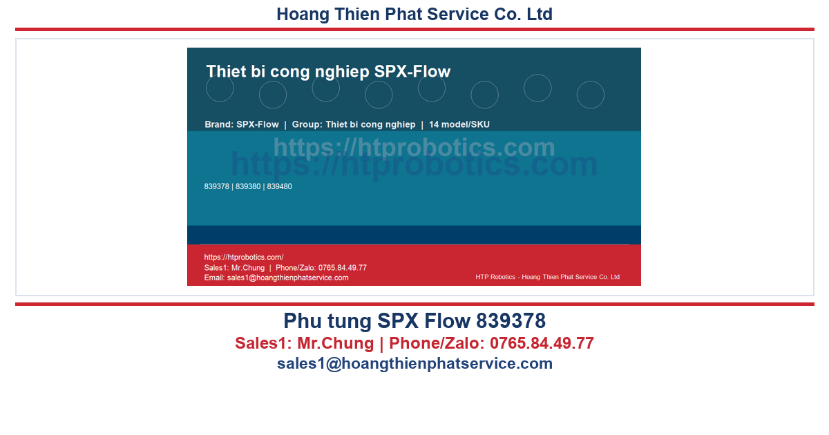 Phụ tùng SPX Flow 839378