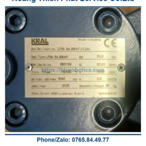 Bơm ly tâm KRAL LFM- 54.BBAF.01244 - Bơm ly tâm KRAL LFM- 54.BBAF.01244