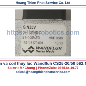 Van và coil thủy lực Wandfluh CS25-20/50 562.120