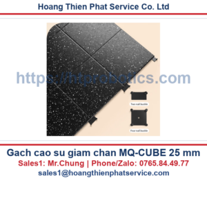 Gạch cao su giảm chấn MQ-CUBE 25 mm