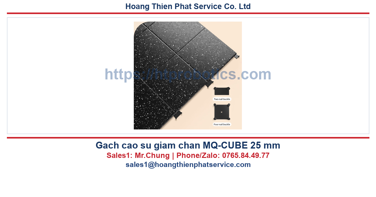 gạch cao su MQ-CUBE 25 mm