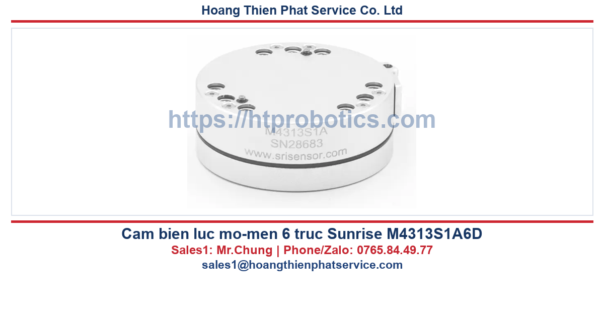 Cảm biến lực 6 trục Sunrise M4313S1A6D